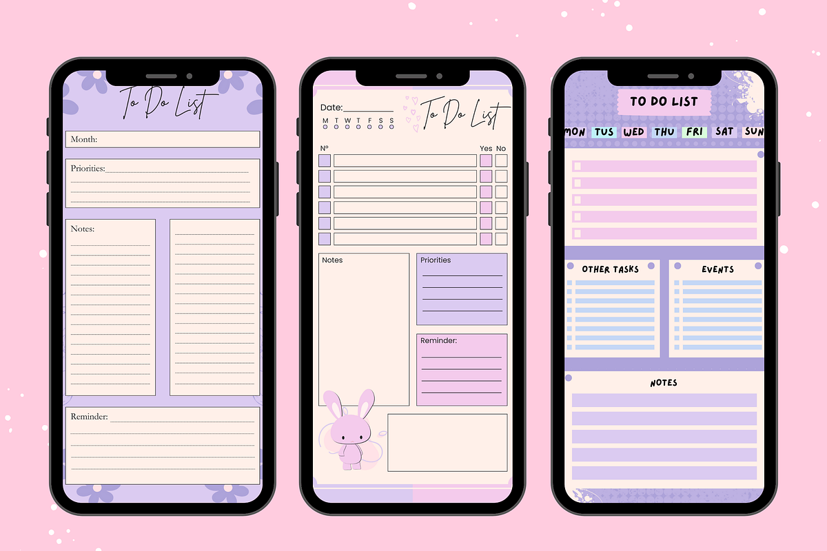 20 Multistyle Planners Templates, a Templates & Theme by TemplateCastleStore (Photo 6 of 9)