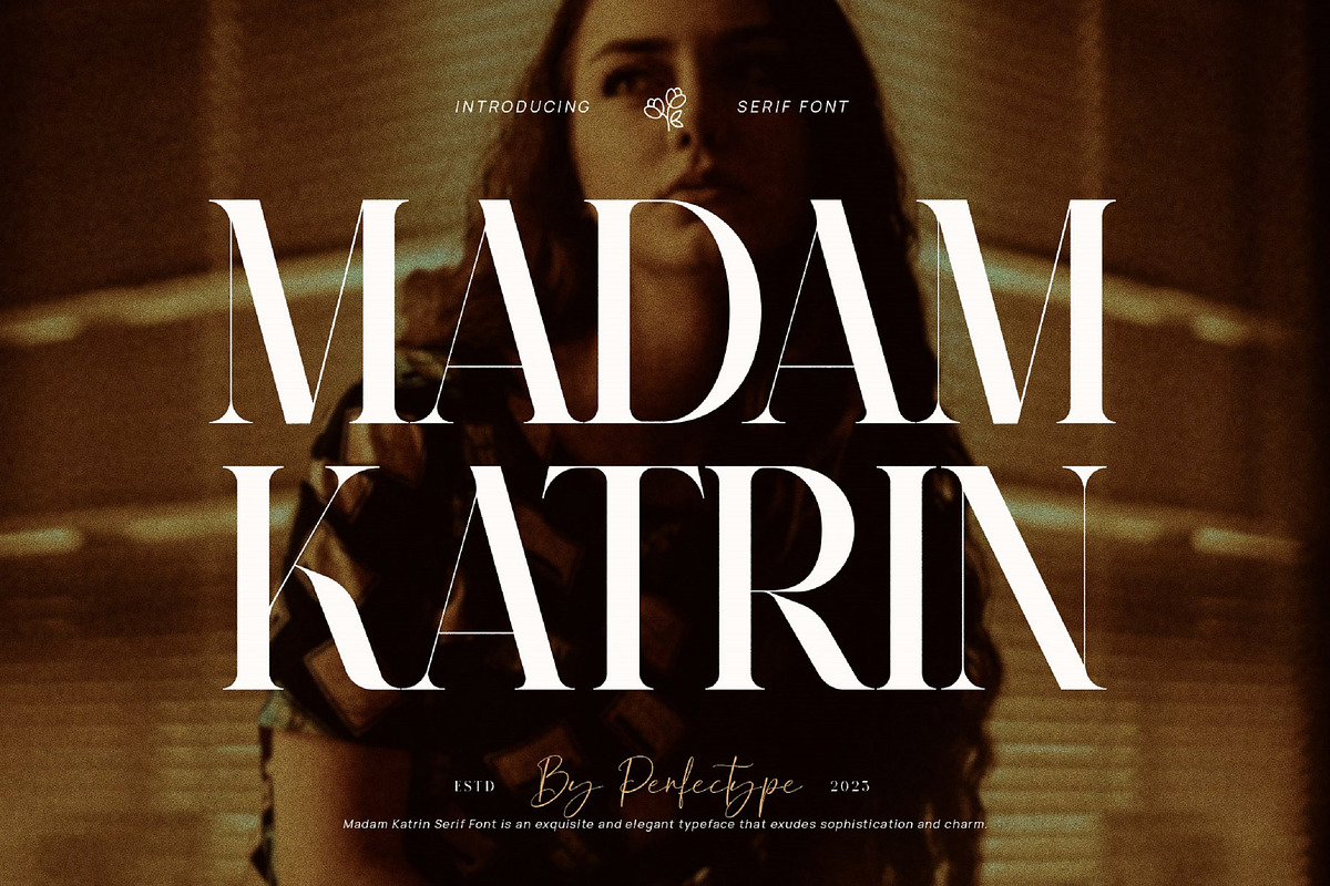 Madam Katrin Elegant Serif Font, a Serif Font by Perfectype (Photo 1 of 7)
