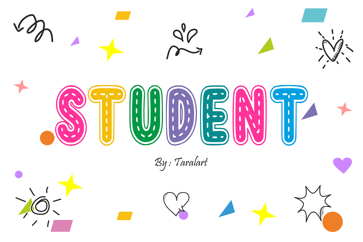 School Holidays - Playful Font, a Sans Serif Font by KiddoGlyphs Studio (Photo 2 of 3)