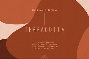 Terracotta Abstract | Pattern Set