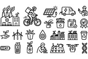 Eco Technology Icon Set, an Illustration by designvectx (Thumbnail 3 of 3)