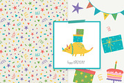 Birthday Dinosaur Collection, an Animal Illustration by Irina Ostapenko (Thumbnail 5 of 6)