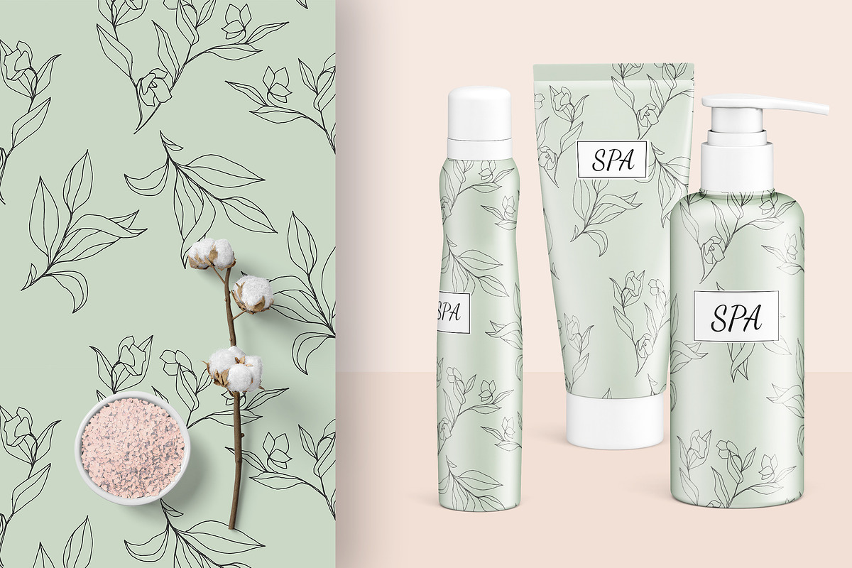 Wild flower patterns VOL 2, a Pattern Graphic by CARROTDESIGN (Photo 4 of 5)