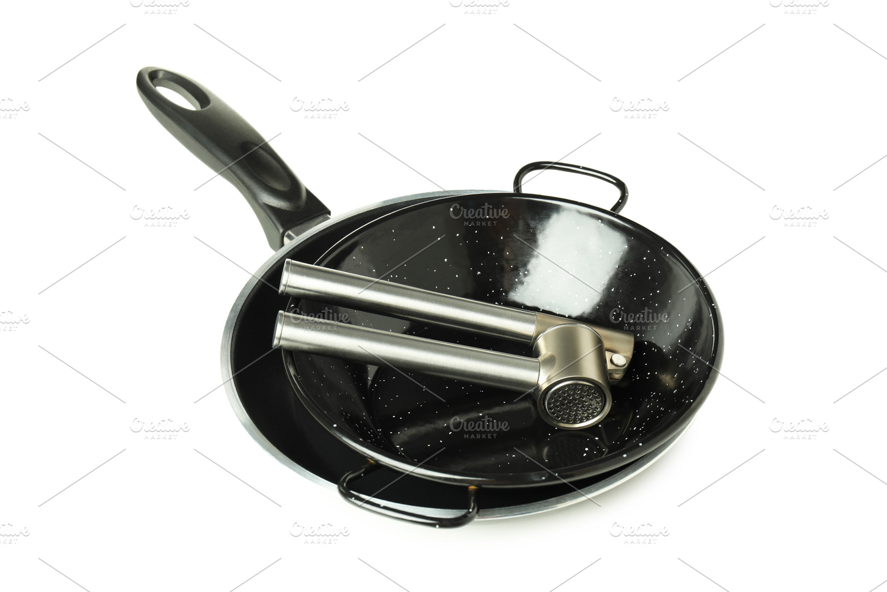 Different kitchen utensil isolated on white background, a Food & Drink Photo by AtlasStudio PRO