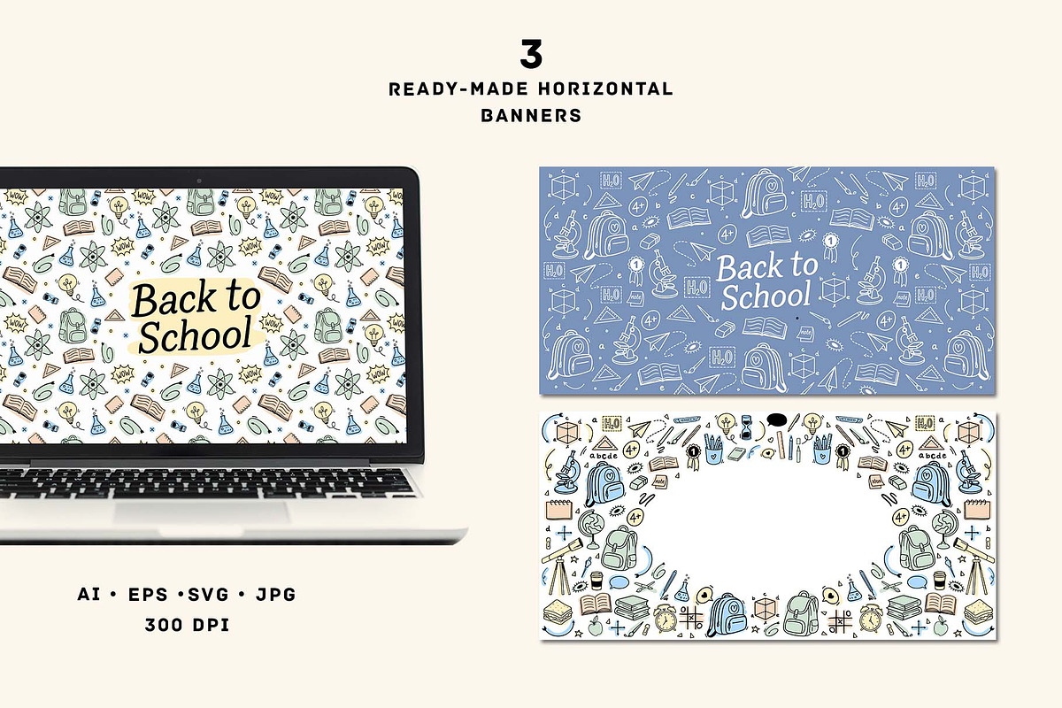 Back to School Line Art Clipart, an Education Illustration by VerAna (Photo 7 of 13)