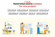 E-Learning and Course Illustration, an Education Illustration by orenjidesign (Thumbnail 3 of 8)