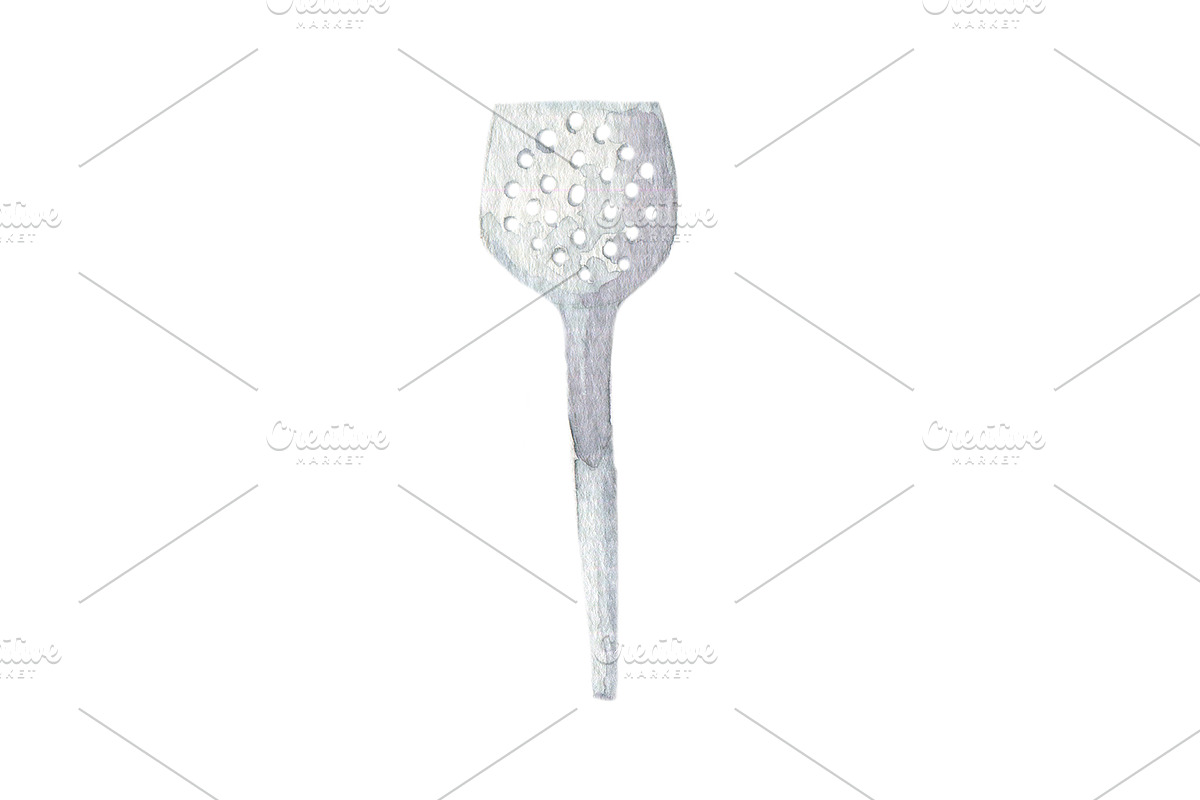 Kitchenware set in watercolor, an Illustration by My watercolor shop (Photo 2 of 6)