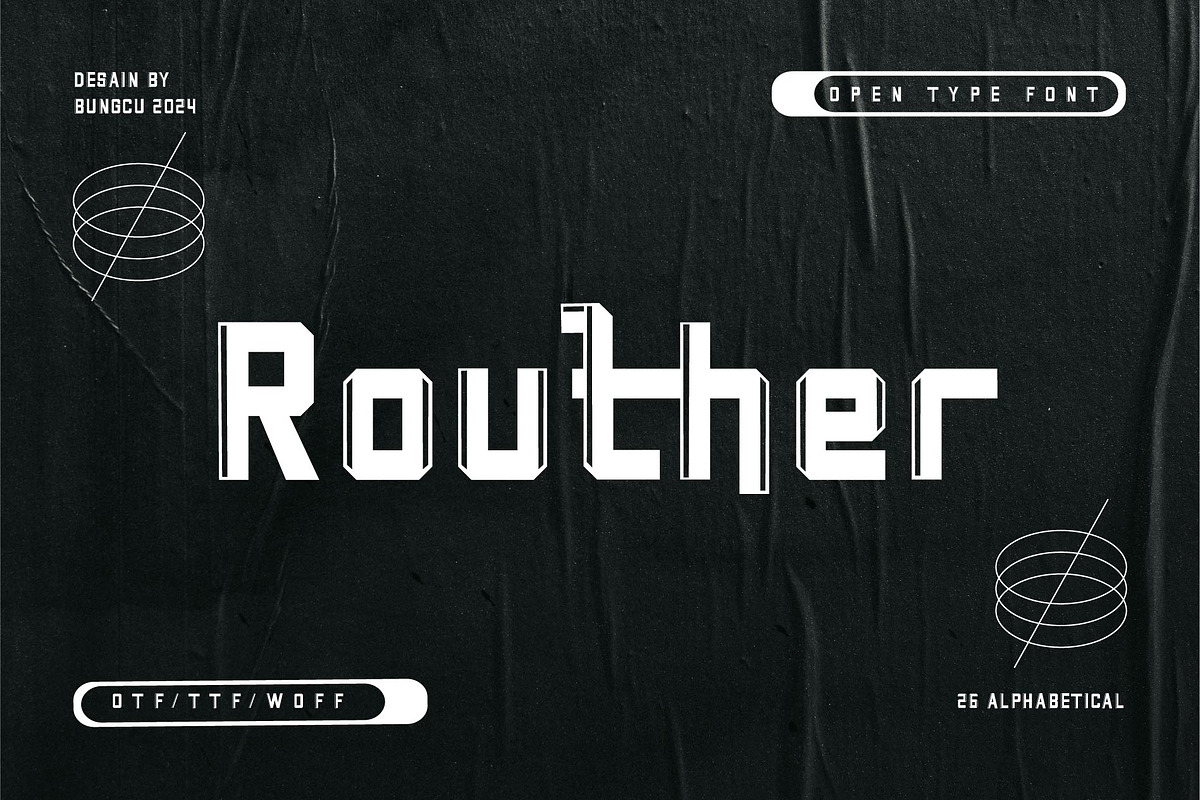 Routher, a Sans Serif Font by StudioRz (Photo 1 of 5)