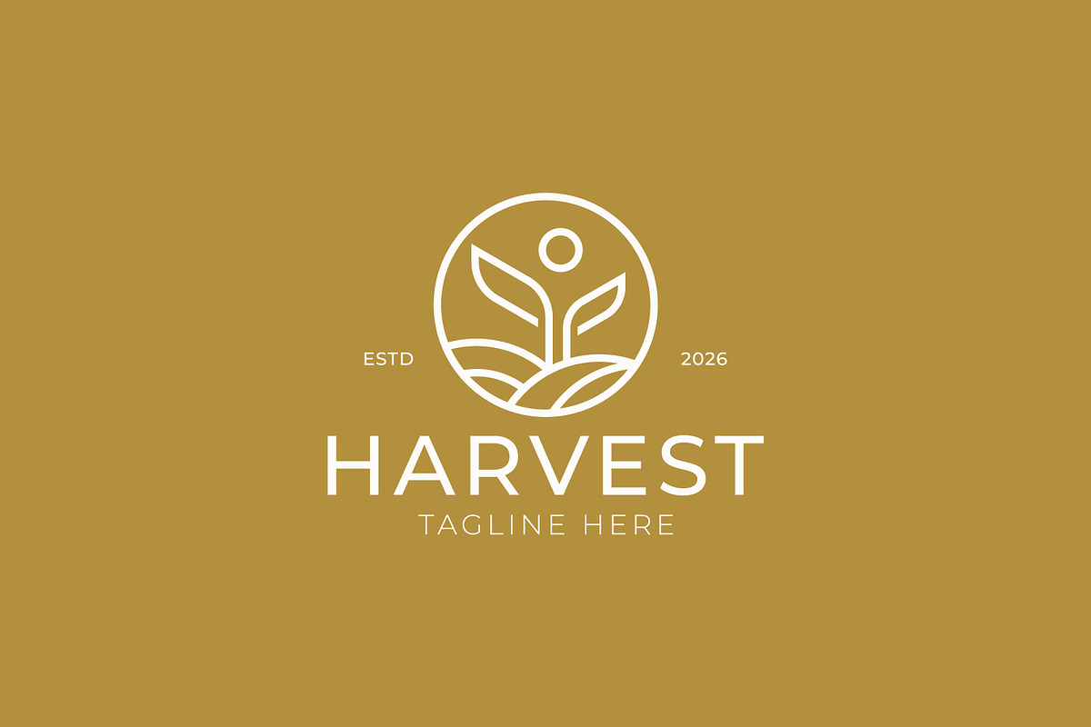 Harvest Logo Farm Field Agriculture, a Branding & Logo Template by Signatoro (Photo 3 of 3)