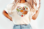 Thanksgiving Doodle Heart Png, an Illustration by Watercolor design (Thumbnail 3 of 3)