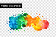 rainbow watercolor splashes, a Texture Graphic by PatapovaVika (Thumbnail 3 of 5)