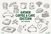 Gather: Coffee & Cafe Edition, a Food Illustration by YENTY JAP CO (Thumbnail 1 of 6)