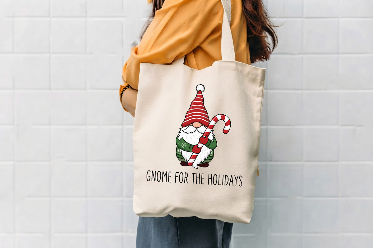 Gnome For The Holidays Candy Cane, a Seasonal Illustration by CrexoraLab (Photo 4 of 4)