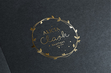 Feminine Logo with Branding Package