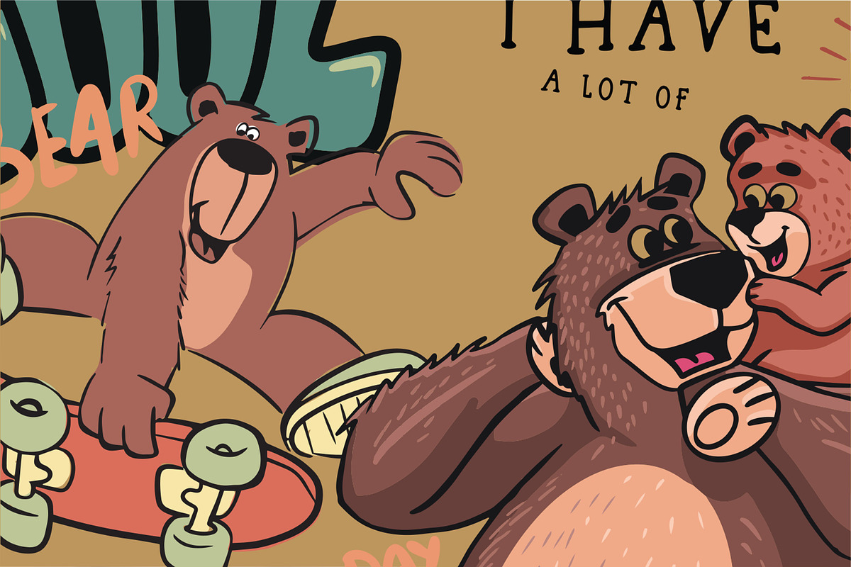 Cartoon bear illustration, an Animal Illustration by swsctn (Photo 1 of 2)