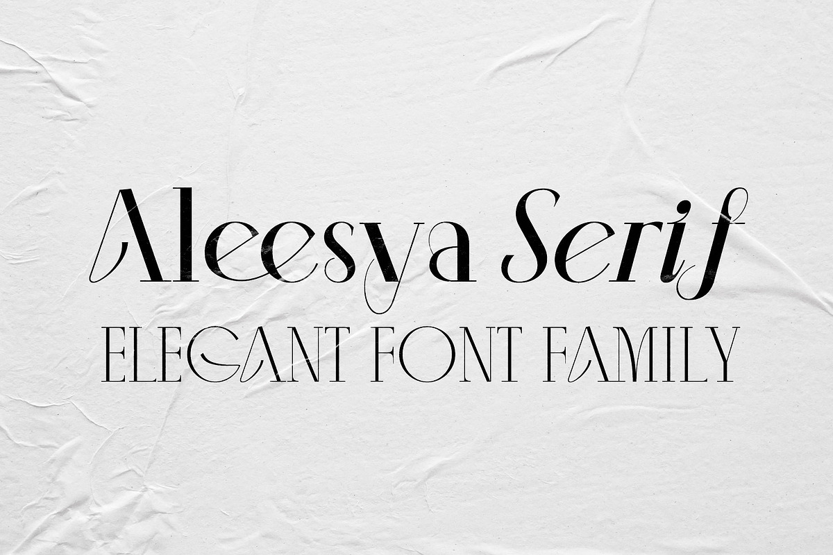 Aleesya Serif Font Family, a Serif Font by Ryul Davidson (Photo 1 of 15)