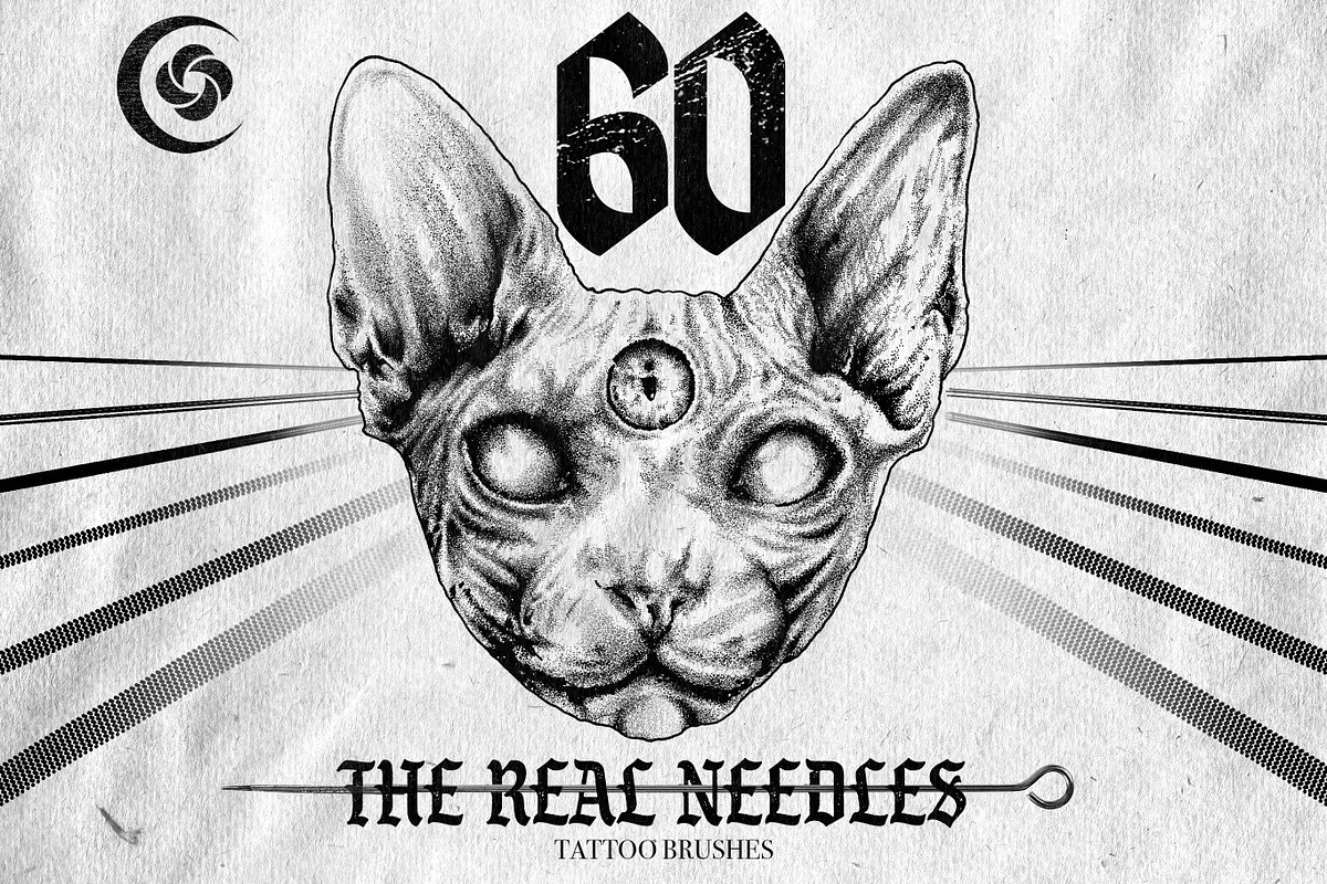 The Real Needles Tattoo Brushes, a Brush Add-On by Easy Procreate (Photo 1 of 10)