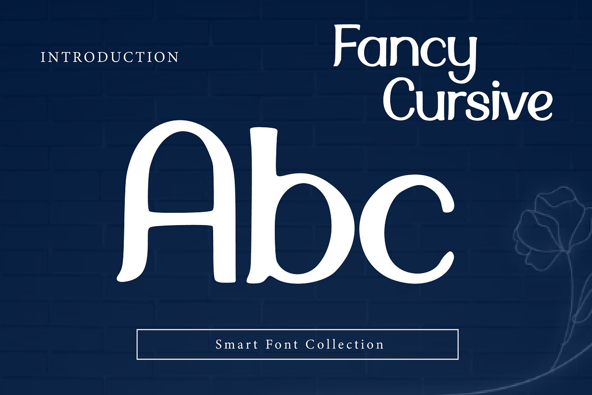 Fancy cursive, a Sans Serif Font by Wow Magic (Photo 2 of 3)