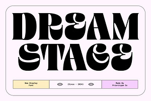 Dream Stage - Bold Display Font