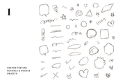 192 Crayon texture doodles, an Object Graphic by Pinkbrush (Thumbnail 2 of 10)