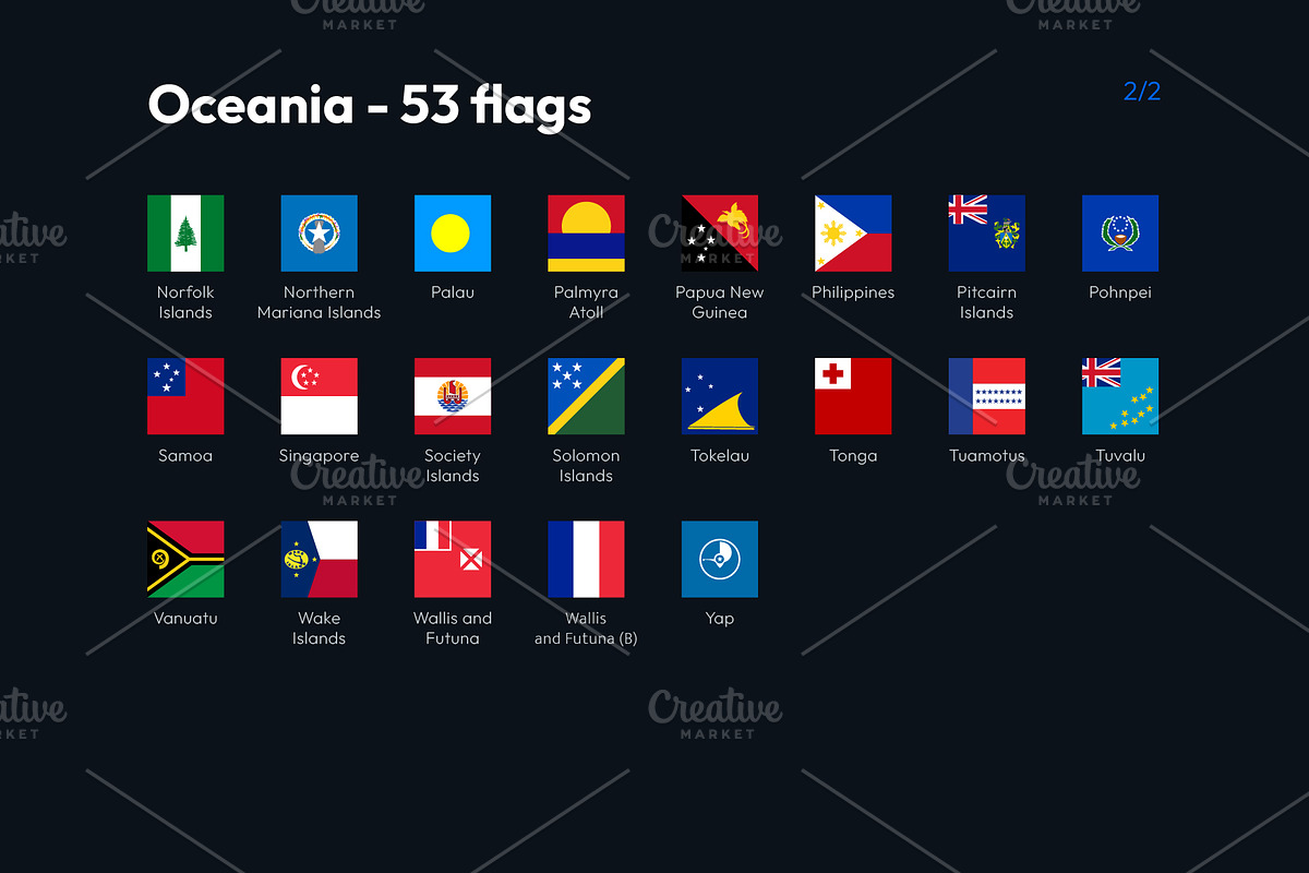 Flags of the World - Square Icons, an Icon by bvcreates (Photo 14 of 16)