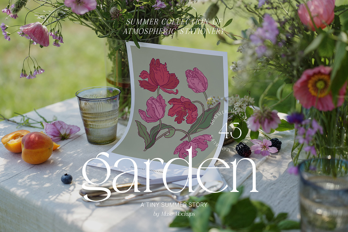 Garden - 45 Stationery Summer Mockup, a Product Mockup by Muse Mockups (Photo 1 of 18)