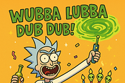Rick and Morty Birthday Cards Bday, an Illustration by IconValue (Thumbnail 4 of 14)