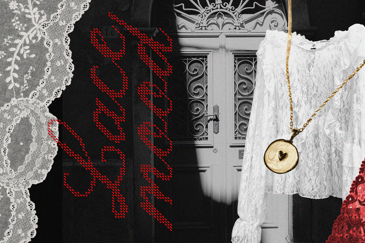 Lace House Stitched Embroidery Font, a Script Font by AnMark (Photo 10 of 11)