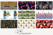 70 New York City seamless pattern, a Pattern Graphic by Poppy Lane Studio (Thumbnail 2 of 10)