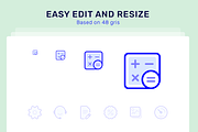 Sapphire 100 beautiful icons, an Outline Icon by iconland (Thumbnail 4 of 5)