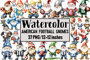 American Football Gnomes, an Illustration by Design Market (Thumbnail 1 of 4)