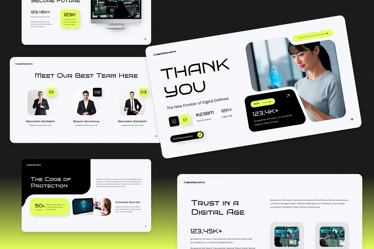 Cyber Security Technology PowerPoint, a Presentation Template by Annora Studio (Photo 5 of 7)