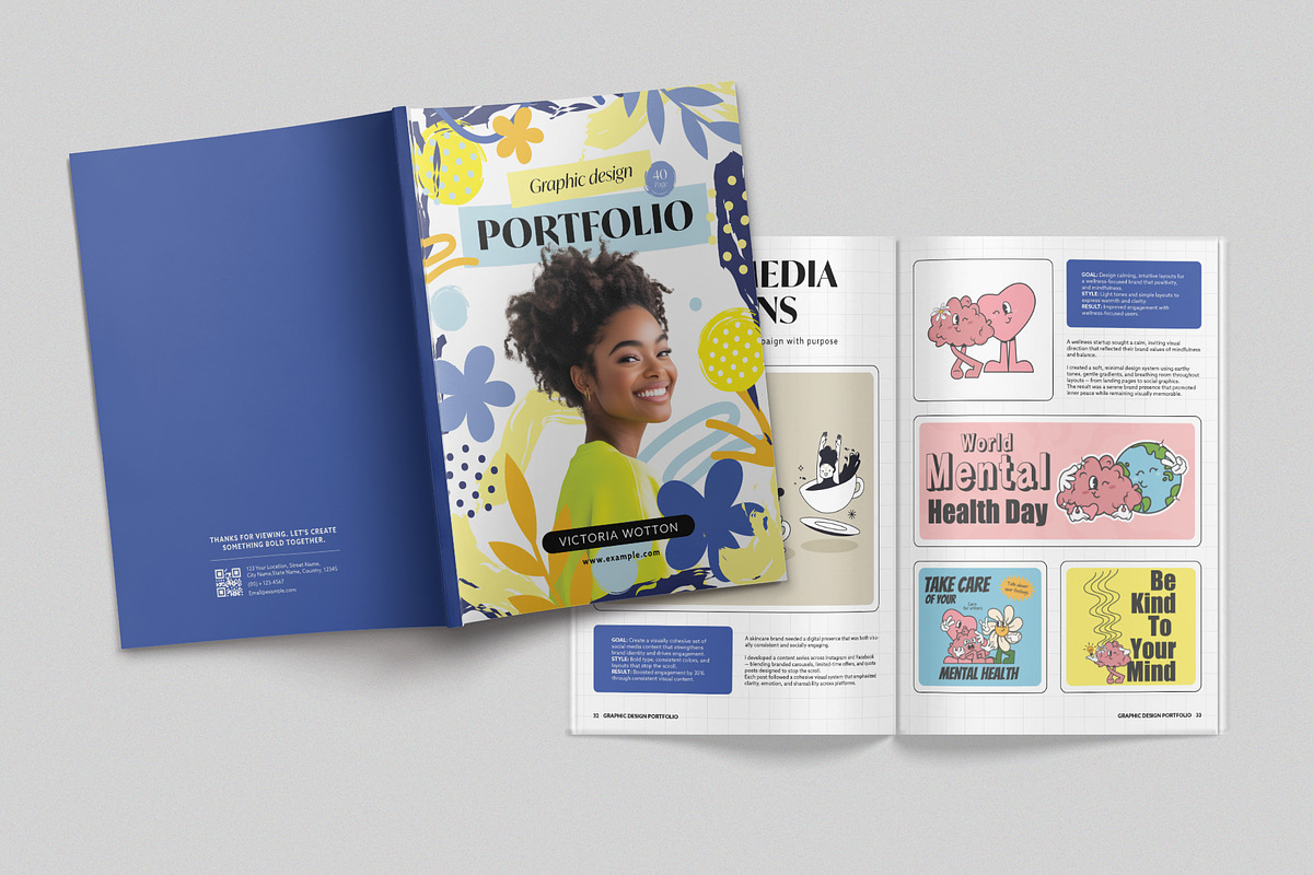 Graphic Design Portfolio Template, a Brochure Template by BrandPacks (Photo 6 of 7)