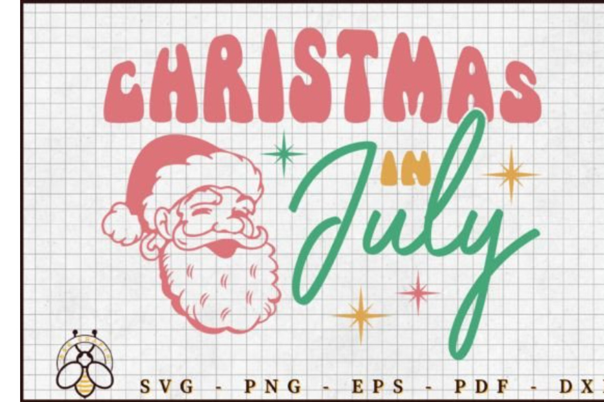 Retro Christmas in July SVG Bundle, an Object Graphic by BeeCraftR (Photo 7 of 12)