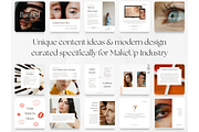 100 Beige MakeUp Social Media Posts, a Social Media Template by PatternLab. (Thumbnail 4 of 9)