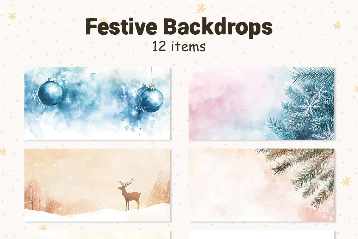 Christmas Watercolor Clipart Collect, a Graphic by IrenKlm (Photo 10 of 11)