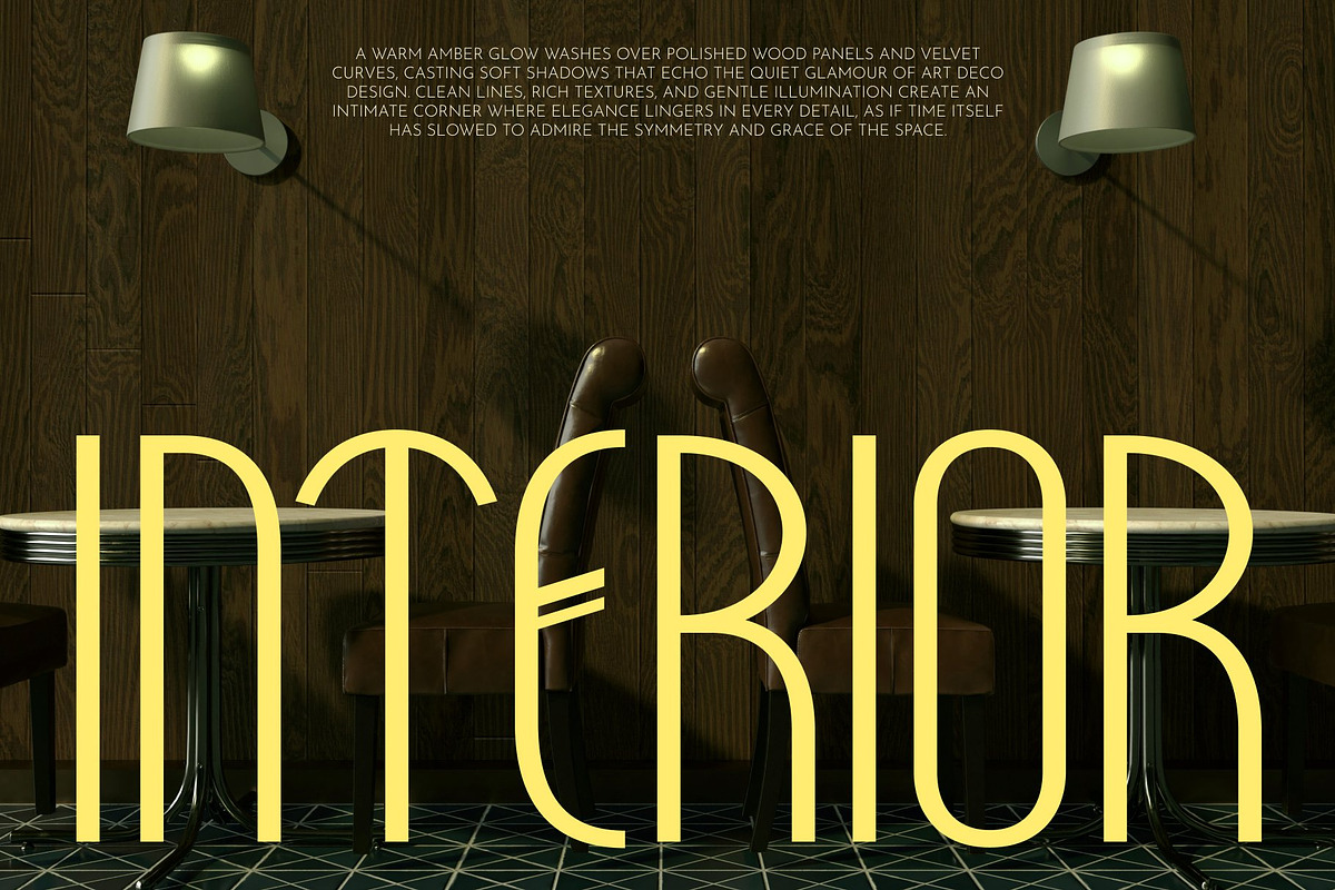 CS Hubert – Art Deco Font, a Sans Serif Font by Craft Supply Co. (Photo 5 of 8)