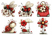Whimsical Spring Clipart Bundle, an Illustration by Daily.Designs (Thumbnail 8 of 8)