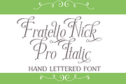 Sale-Fratello Nick Pro Italic, a Font by Debi Sementelli (Thumbnail 2 of 4)