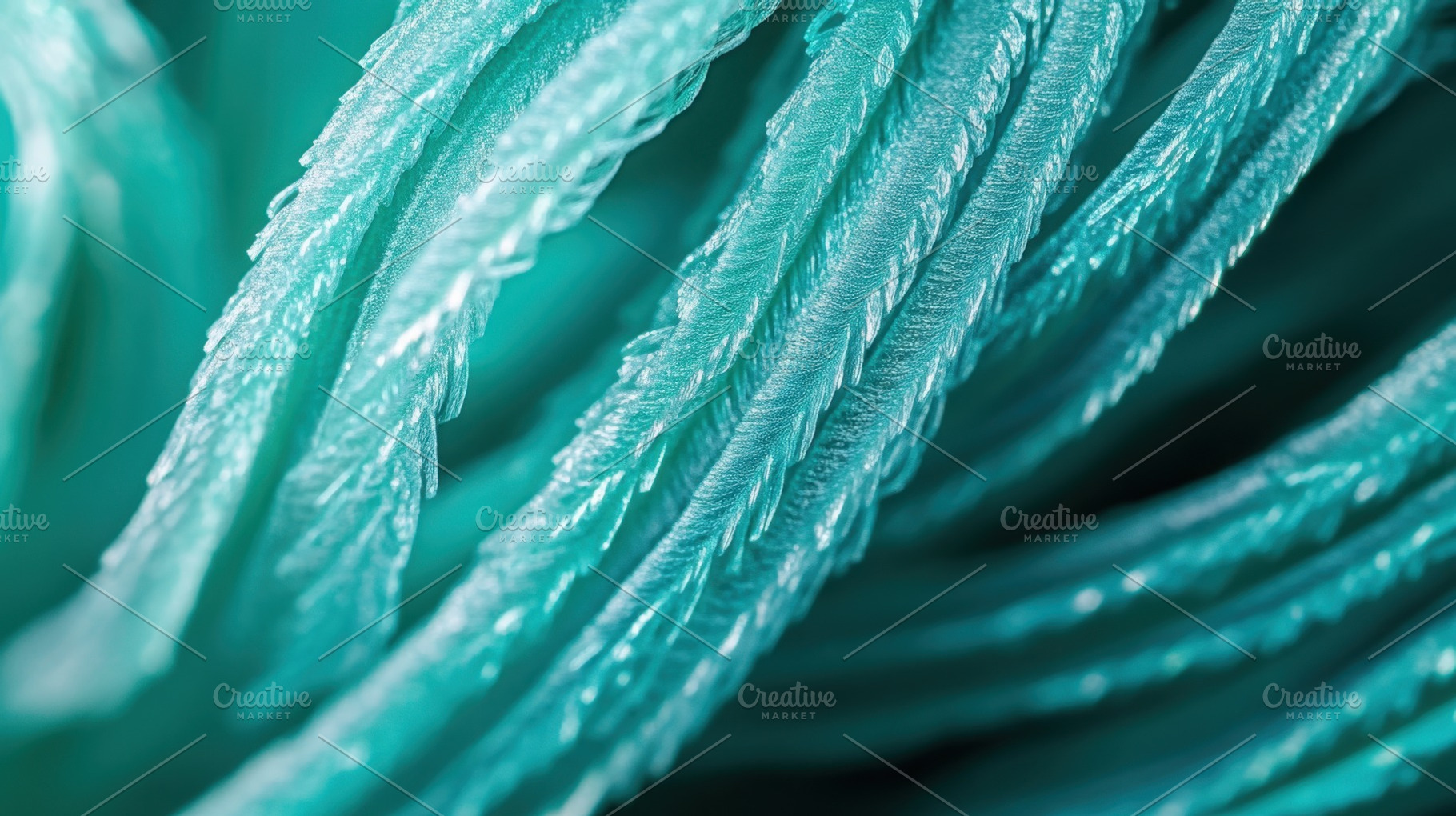 Details of turquoise textile fibers, a Photo by Beautiful things