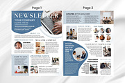 Canva Newsletter Template, a Stationery Template by PixelCraft (Thumbnail 7 of 15)
