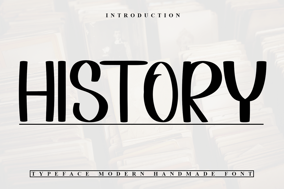 History, a Sans Serif Font by FreshTypeINK (Photo 1 of 7)