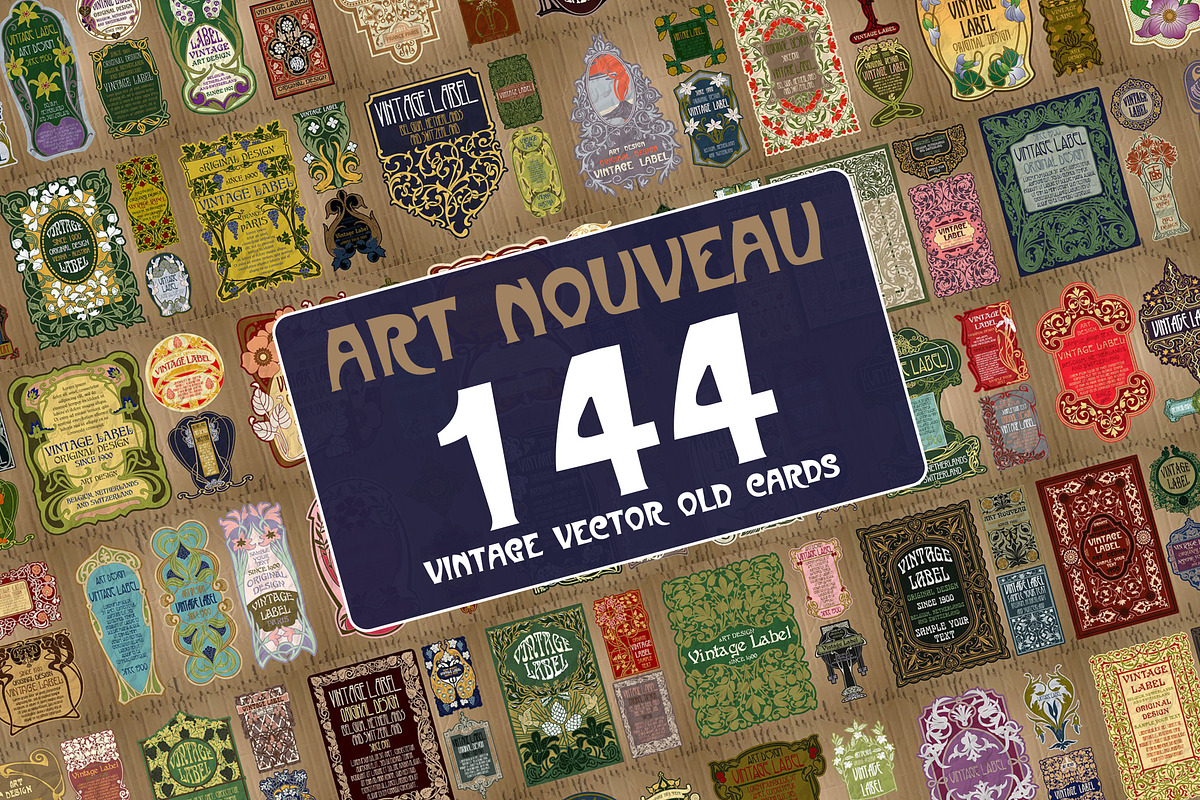 Covers Art Nouveau - giga set, a Decorative Illustration by Stanislav Kharchevskyi (Photo 7 of 11)