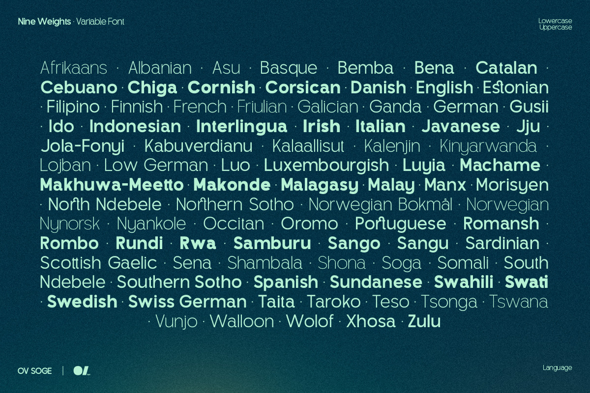 OV Soge - Sans Serif Family, a Sans Serif Font by OV Type (Photo 10 of 11)