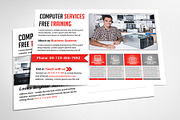 Computer Repair Postcard Templates, a Card Template by AfzaalGraphics (Thumbnail 1 of 4)