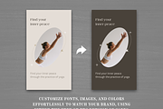 Yoga Instagram Stories Pack Canva, a Social Media Template by VeliusCreativeStudio (Thumbnail 9 of 9)