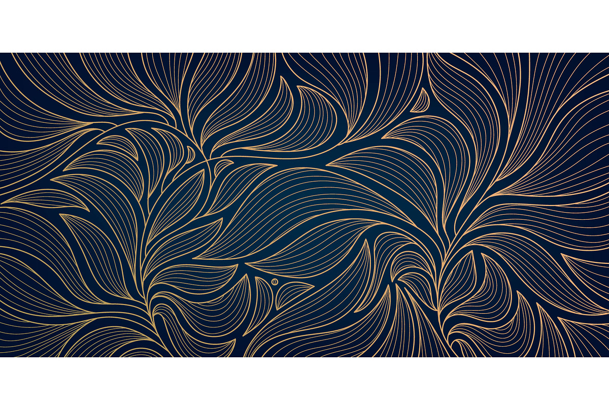 Art Deco Leaves Patterns, a Pattern Graphic by Marylia (Photo 2 of 13)