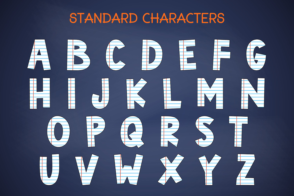 Back To School - 6 Color Fonts, a Graphic by Adalin Shop (Photo 12 of 19)