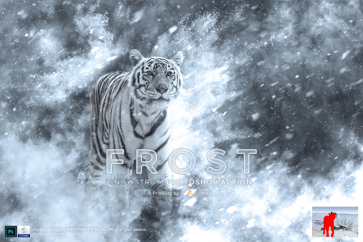 Frost - Snowstorm Photoshop Action, an Action Add-On by A R T M A R T (Photo 3 of 11)