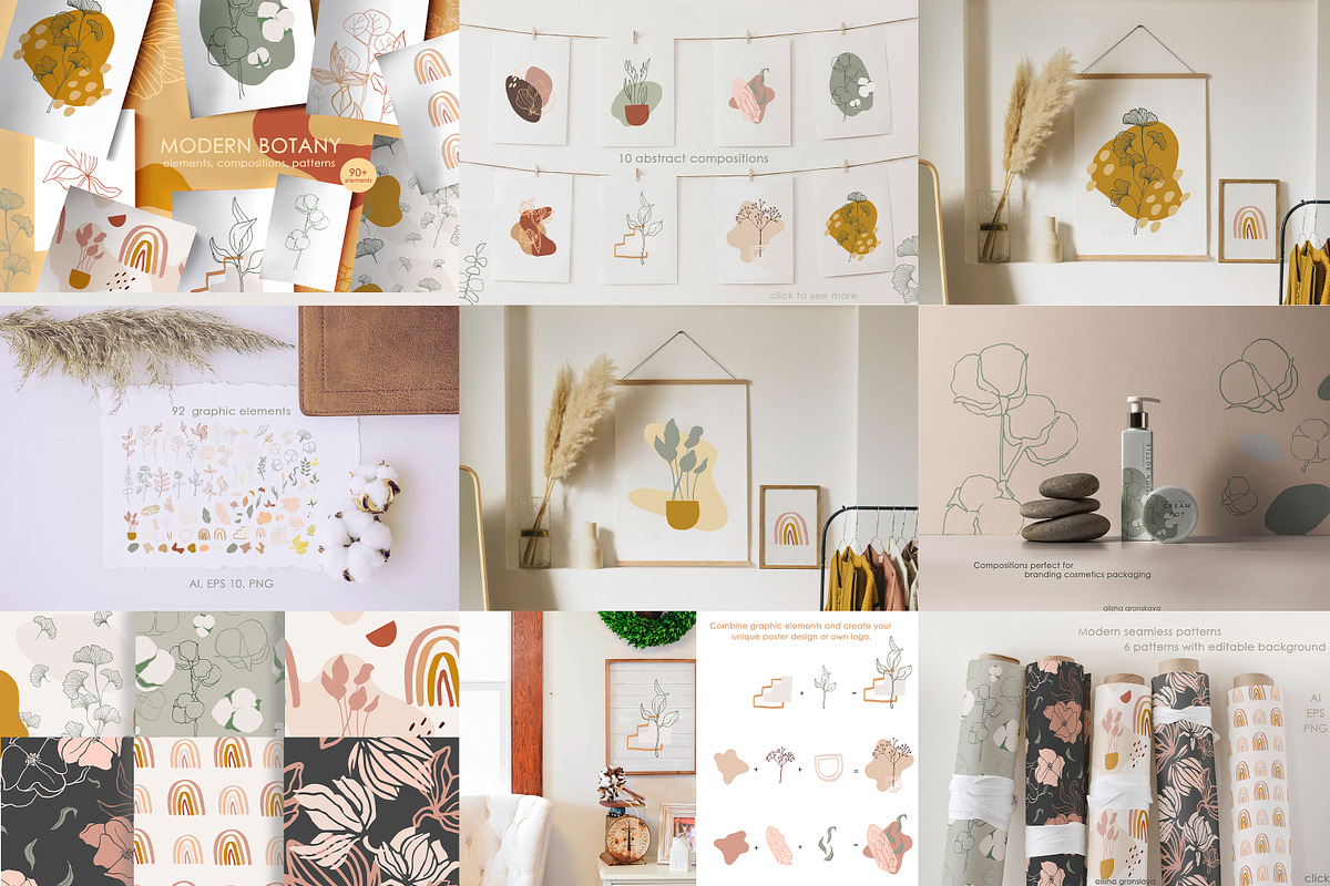 SALE! -80% ABSTRACT BUNDLE | 5 IN 1, an Illustration by Alisha Gronska (Photo 3 of 11)